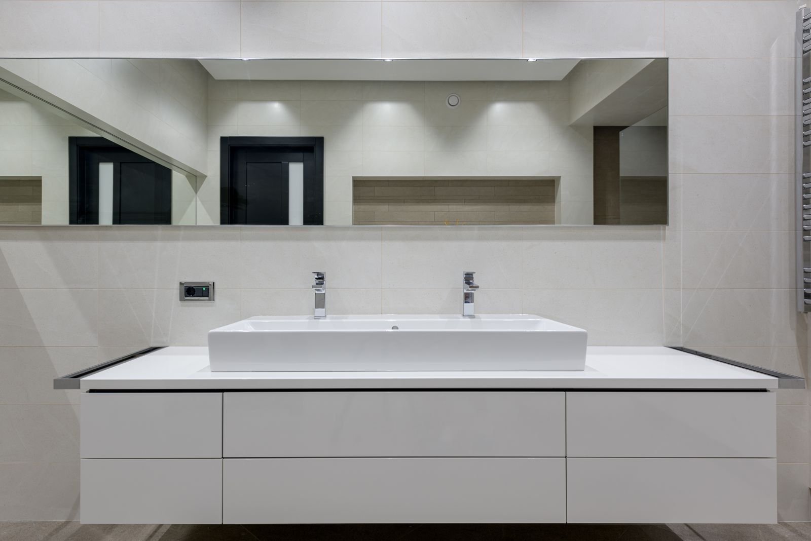 Bathroom Vanity Installation in an Albany-area bathroom